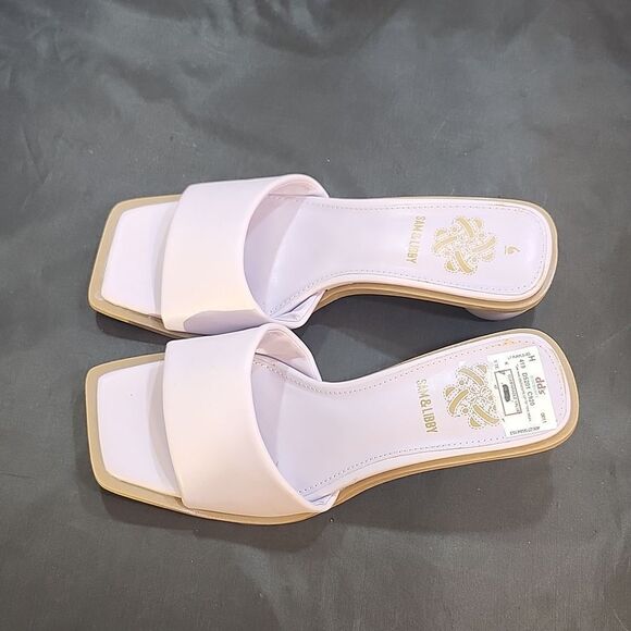 BRAND NEW SAM &LIBBY OPEN SQUARE TOE ROUND HEEL SANDAL - Picture 6 of 15